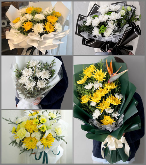 贵州毕节市织金县普翁乡白事花束代送